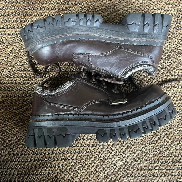 Vintage Bongo chunky brown platform oxford shoes - Picture 2 of 8